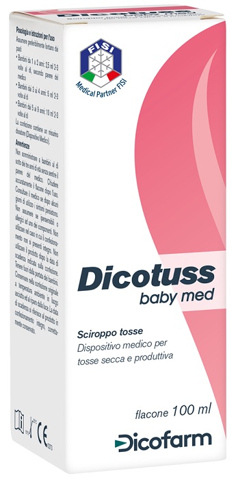 SCIROPPO TOSSE DICOTUSS BABY MED 100 ML GUSTO FRAGOLA DI BOSCO - Farmasanitas 