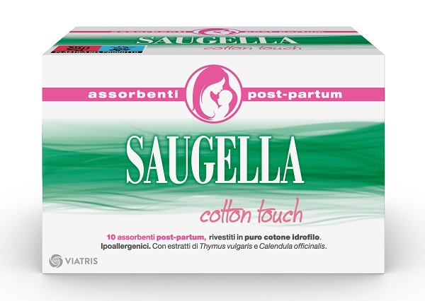 SAUGELLA COTTON TOUCH ASSORBENTI POSTPARTUM 10 PEZZI - Farmasanitas 