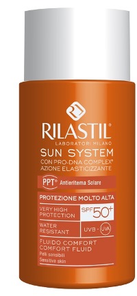 RILASTIL SUN SYSTEM PHOTO PROTECTION THERAPY SPF50+ COMFORT FLUIDO 50 ML - Farmasanitas 