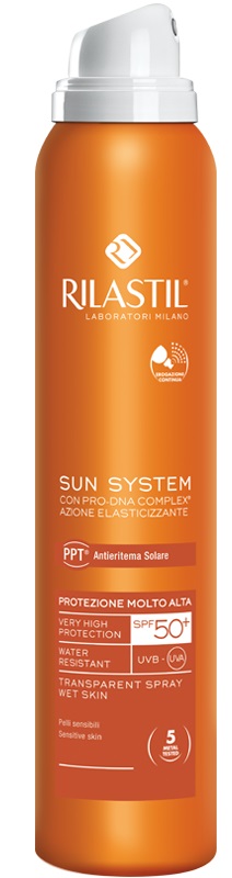 RILASTIL SUN SYSTEM PHOTO PROTECTION THERAPY SPF50+ TRANSPARENT SPRAY 200 ML - Farmasanitas 