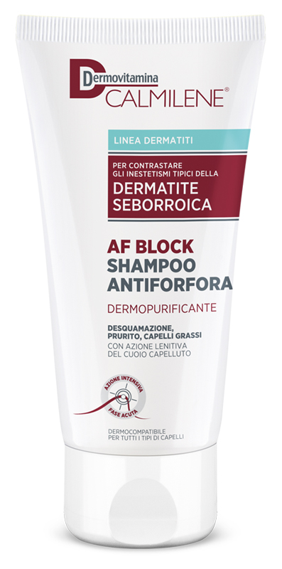 DERMOVITAMINA CALMILENE AF BLOCK SHAMPOO ANTIFORFORA DERMOPURIFICANTE DERMATITE SEBORROICA 200 ML - Farmasanitas 