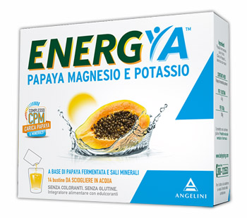 ENERGYA PAPAYA MAGNESIO POTASSIO 14 BUSTINE - Farmasanitas 