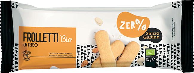 ZERO% GLUTINE FROLLETTI RISO BIO 120 G - Farmasanitas 