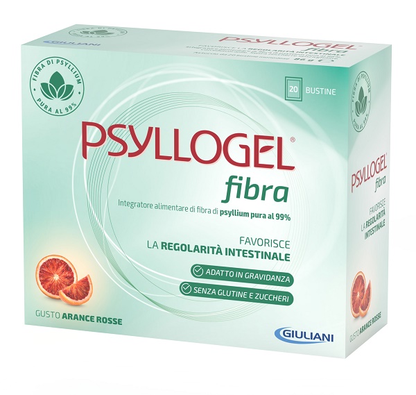 PSYLLOGEL FIBRA ARANCE ROSSE 10 BUSTINE 43 G - Farmasanitas 