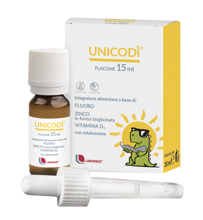 UNICODI' 15 ML FLUORO ZINCO VITAMINA D3 - Farmasanitas 