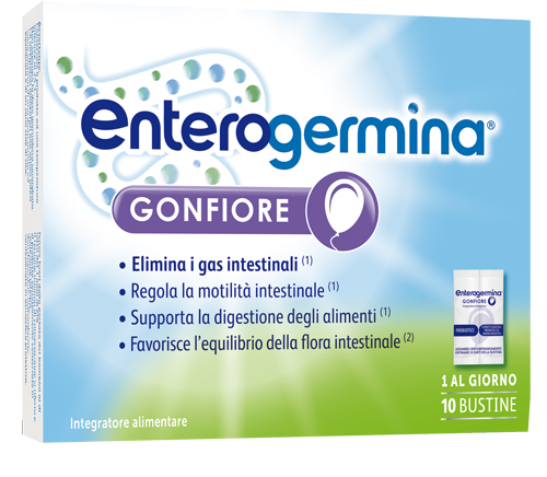 ENTEROGERMINA GONFIORE 10 BUSTINE BIPARTITE - Farmasanitas 
