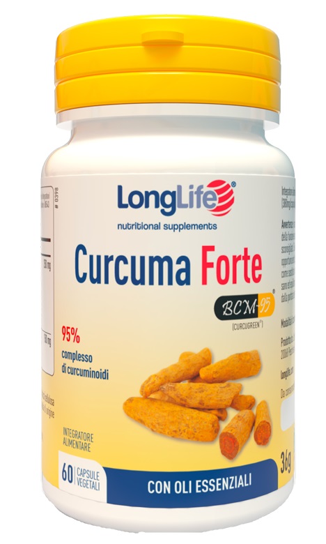 LONGLIFE CURCUMA FORTE 60 CAPSULE VEGETALI - Farmasanitas 