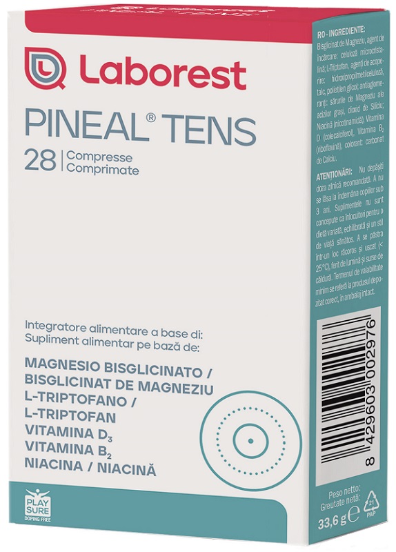 PINEAL TENS 28 COMPRESSE 1.2 G - Farmasanitas 
