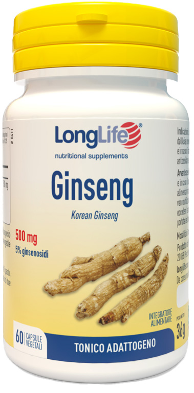 LONGLIFE GINSENG 5% 60 CAPSULE VEGETALI - Farmasanitas 