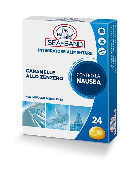 P6 NAUSEA CONTROL CARAMELLE ANTI NAUSEA VIAGGIO ALLO ZENZERO 24 PEZZI - Farmasanitas 