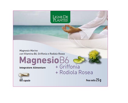 MAGNESIO B6 + GRIFFONIA + RODIOLA 60 CAPSULE - Farmasanitas 