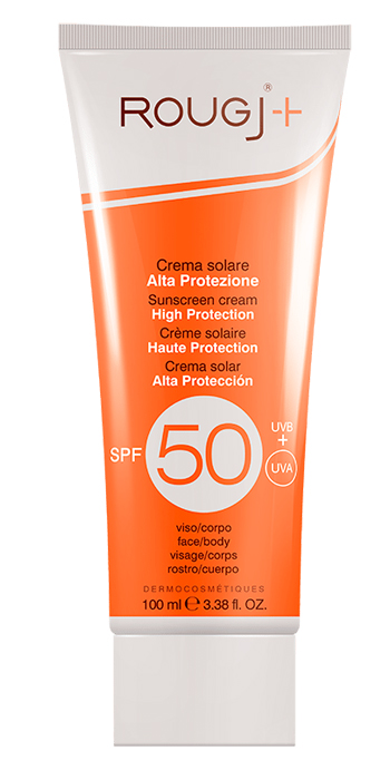 ROUGJ CREMA SOLARE CORPO ALTA PROTEZIONE SPF50 100 ML - Farmasanitas 
