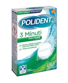 POLIDENT 3 MINUTI 66 COMPRESSE - Farmasanitas 