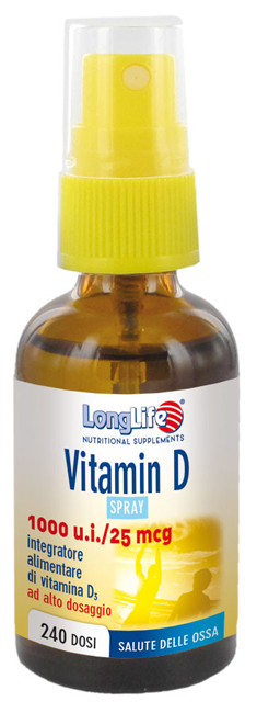 LONGLIFE VITAMIN D 1000UI SPRAY 30 ML - Farmasanitas 