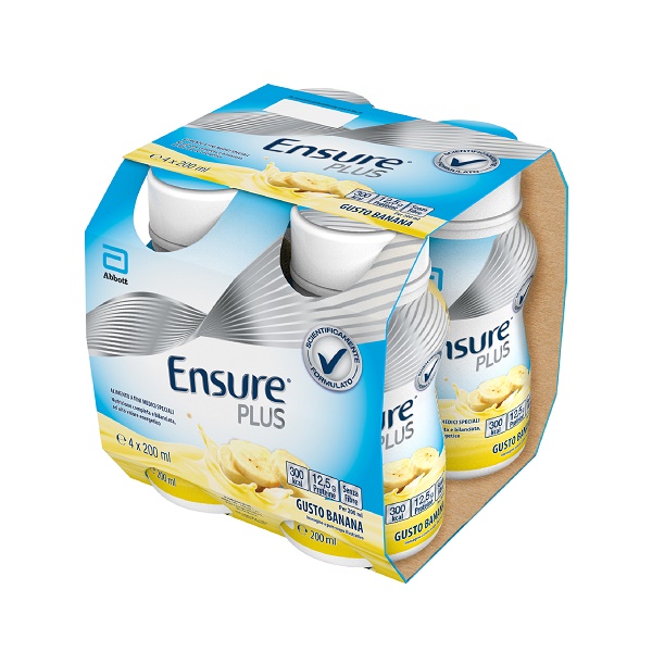 ENSURE PLUS BANANA 4 BOTTIGLIE DA 200 ML - Farmasanitas 