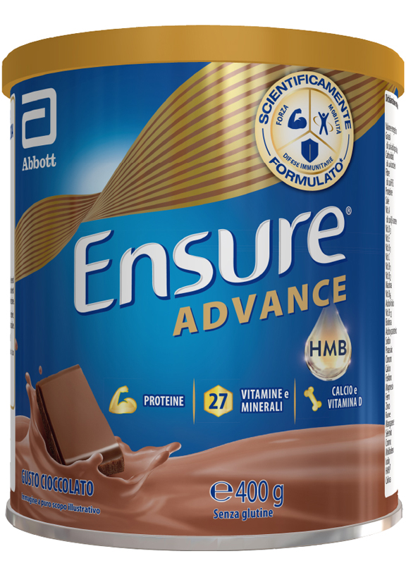 ENSURE ADVANCE CIOCCOLATO 400 G - Farmasanitas 
