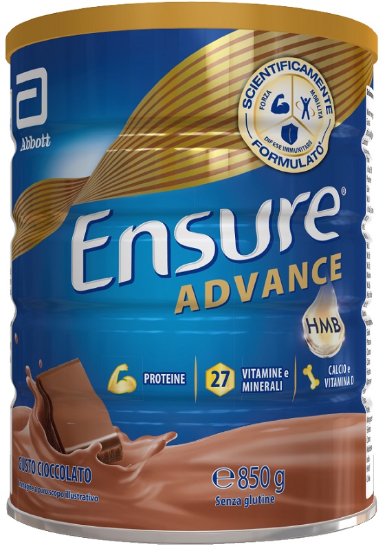 ENSURE ADVANCE CIOCCOLATO 850 G - Farmasanitas 