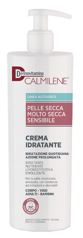 DERMOVITAMINA CALMILENE CREMA IDRATANTE PER PELLE SECCA, MOLTO SECCA O SENSIBILE 500 ML - Farmasanitas 
