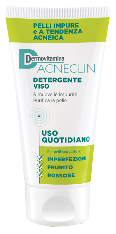 DERMOVITAMINA ACNECLIN DETERGENTE VISO USO QUOTIDIANO 200 ML - Farmasanitas 