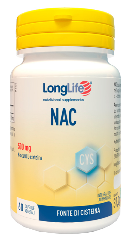 LONGLIFE NAC 60 CAPSULE VEGETALI - Farmasanitas 