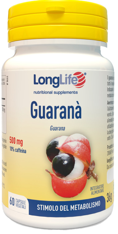 LONGLIFE GUARANA' 60 CAPSULE VEGETALI - Farmasanitas 