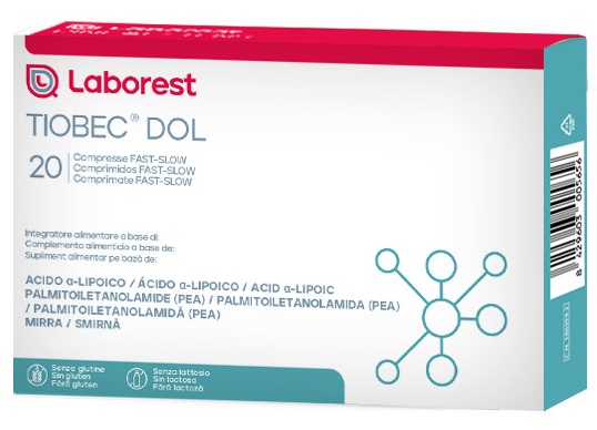 TIOBEC DOL 20 COMPRESSE DA 1455 MG - Farmasanitas 