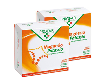 MAGNESIO POTASSIO BIPACCO 40 BUSTE PROFAR - Farmasanitas 