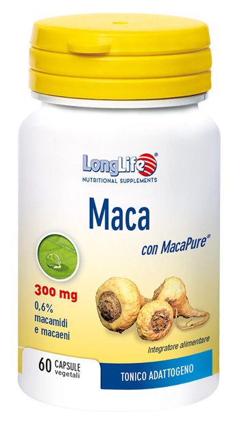 LONGLIFE MACA 60 CAPSULE VEGETALI DA 550 MG - Farmasanitas 