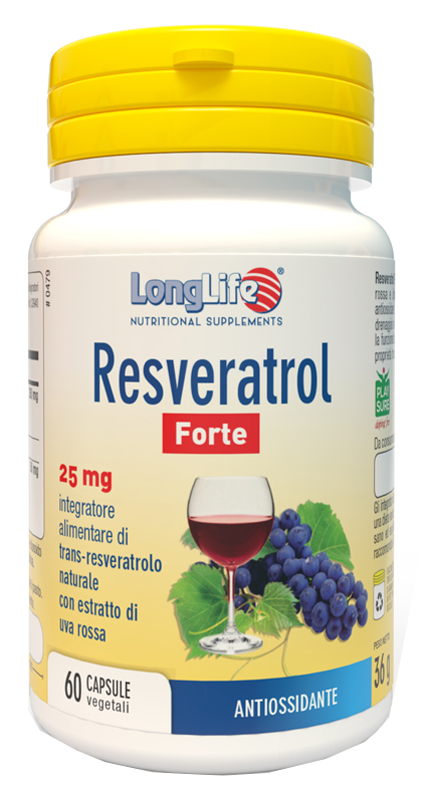 LONGLIFE RESVERATROL FORTE 60 CAPSULE - Farmasanitas 