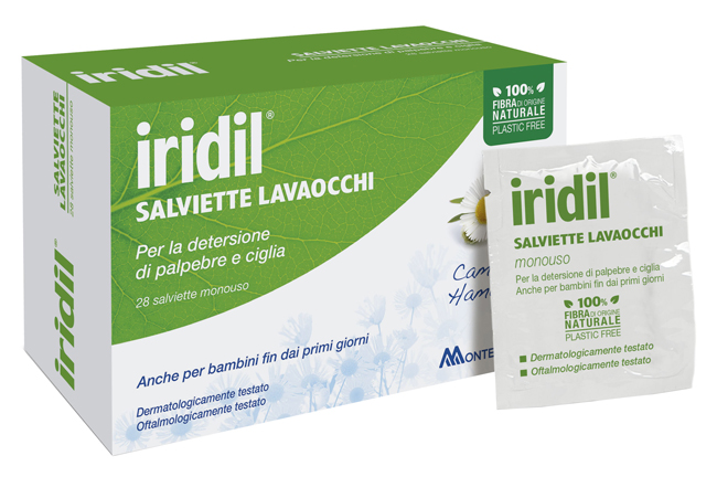 IRIDIL SALVIETTINE LAVAOCCHI 28 PEZZI - Farmasanitas 