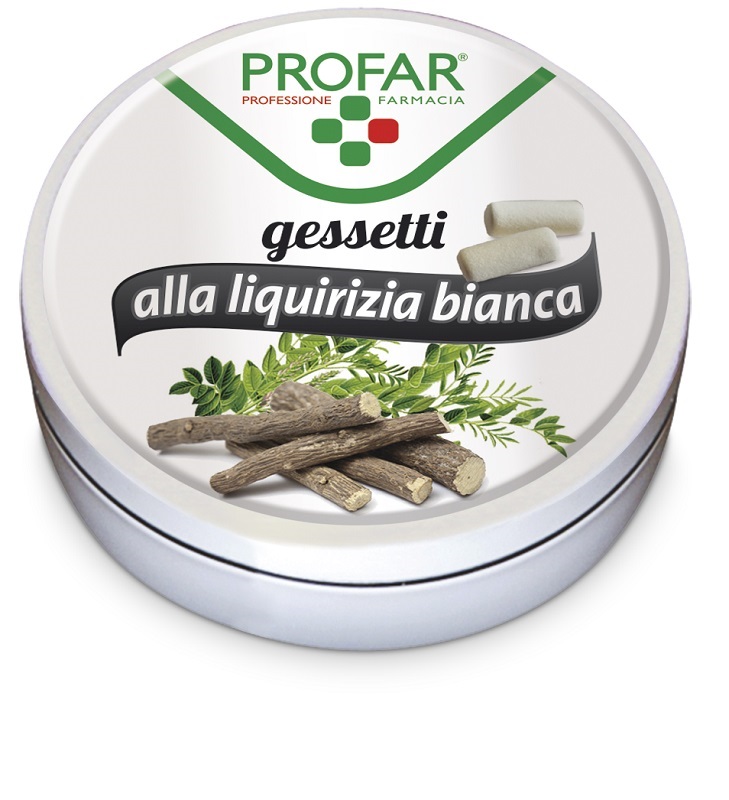 PROFAR GESSETTI LIQUIRIZIA BIANCHI 40 G - Farmasanitas 