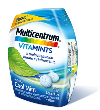MULTICENTRUM VITAMINTS COOL MINT 50 CARAMELLE - Farmasanitas 