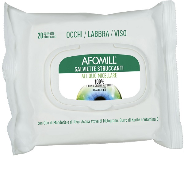 AFOMILL SALVIETTINE STRUCCANTI OLIO MICELLARE - Farmasanitas 