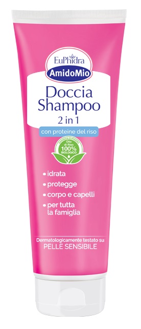 EUPHIDRA AMIDOMIO DOCCIA SHAMPOO 2 IN 1 250 ML - Farmasanitas 