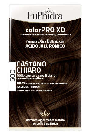 EUPHIDRA COLORPRO XD 500 CAST CHIARO GEL COLORANTE CAPELLI IN FLACONE + ATTIVANTE + BALSAMO + GUANTI - Farmasanitas 