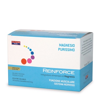 REINFORCE MAGNESIO PURISSIMO 30 BUSTE DI POLVERE SOLUBILE - Farmasanitas 