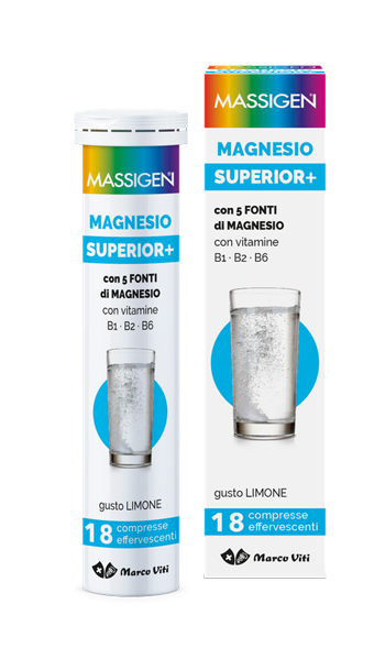MASSIGEN MAGNESIO SUPERIOR+ 18 COMPRESSE EFFERVESCENTI - Farmasanitas 