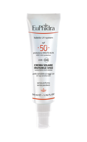 EUPHIDRA KALEIDO UV SYSTEM CREMA SOLARE VISO 50+ INVISIBLE - Farmasanitas 