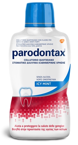 PARODONTAX COLLUTORIO QUOTIDIANO ICY MINT CON FLUORO 500 ML - Farmasanitas 