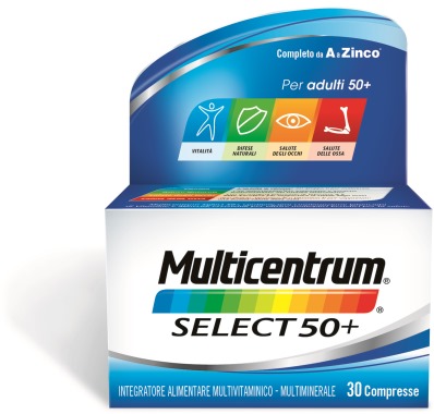 MULTICENTRUM SELECT 50+ 30 COMPRESSE - Farmasanitas 