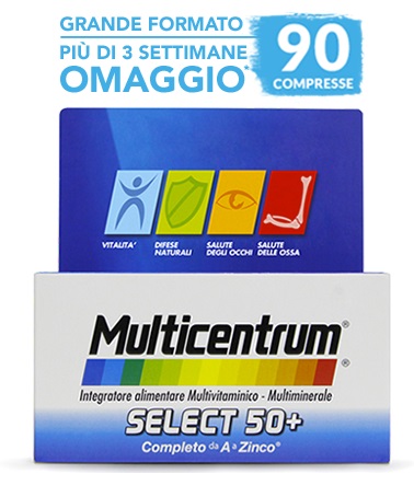 MULTICENTRUM SELECT 50+ 90 COMPRESSE - Farmasanitas 