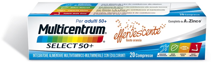 MULTICENTRUM SELECT EFFERVESCENTE 20 COMPRESSE - Farmasanitas 