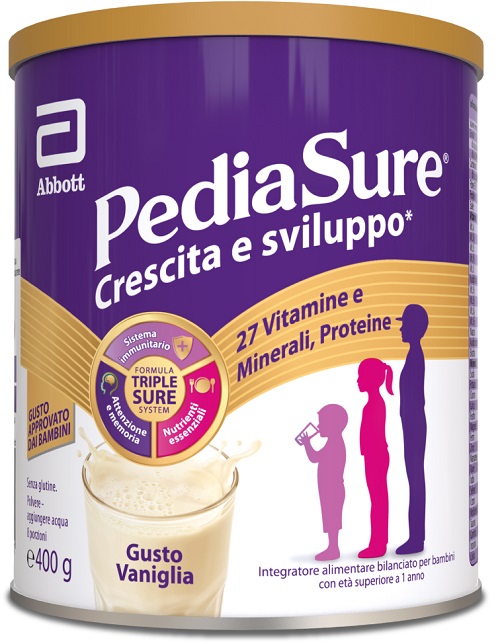 PEDIASURE CRESCITA&SVILUPPO VANIGLIA 400 G - Farmasanitas 