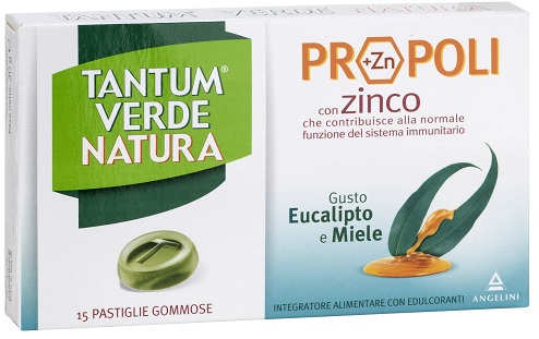 TANTUM VERDE NATURA PASTIGLIE GOMMOSE EUCALIPTO & MIELE 30 G - Farmasanitas 