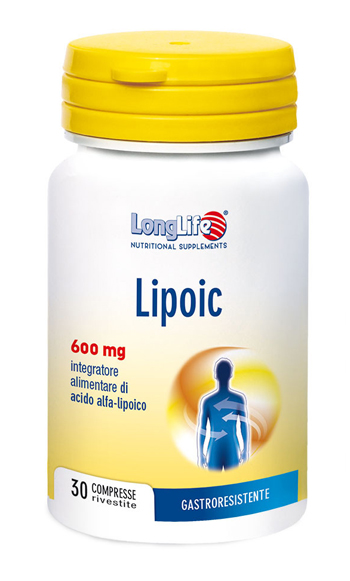 LONGLIFE LIPOIC 600 MG 30 COMPRESSE RIVESTITE DA 870 MG - Farmasanitas 