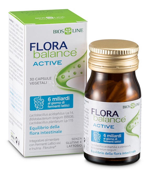 BIOSLINE FLORABALANCE ACTIVE 30 CAPSULE VEGETALI - Farmasanitas 