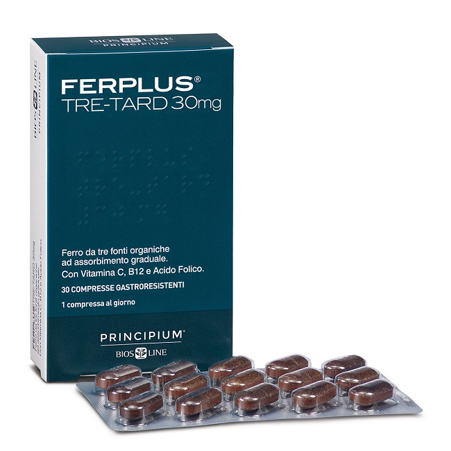 PRINCIPIUM FERPLUS TRE RETARD 30MG 30 COMPRESSE GASTRORESISTENTI - Farmasanitas 