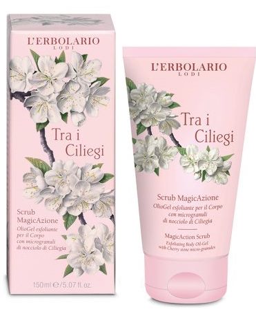 TRA I CILIEGI SCRUB MAGICAZIONE OLIOGEL ESFOLIANTE CORPO 150 ML - Farmasanitas 