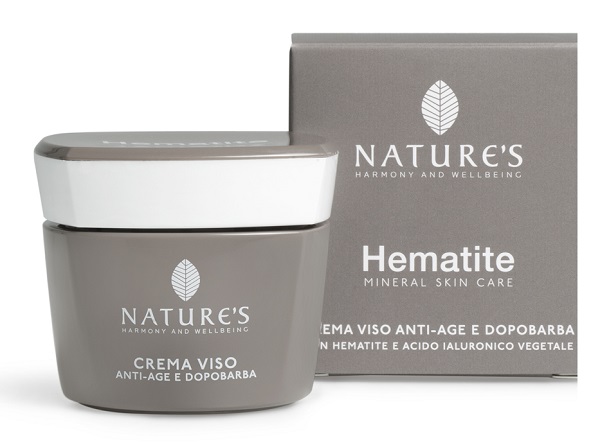NATURE'S HEMATITE CREMA VISO ANTIAGE DOPOBARBA 50 ML - Farmasanitas 