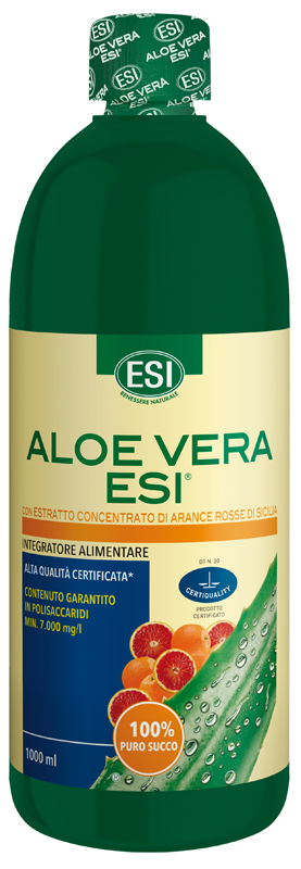ESI ALOE SUCCO ARANCIA ROSSA 1000 ML - Farmasanitas 